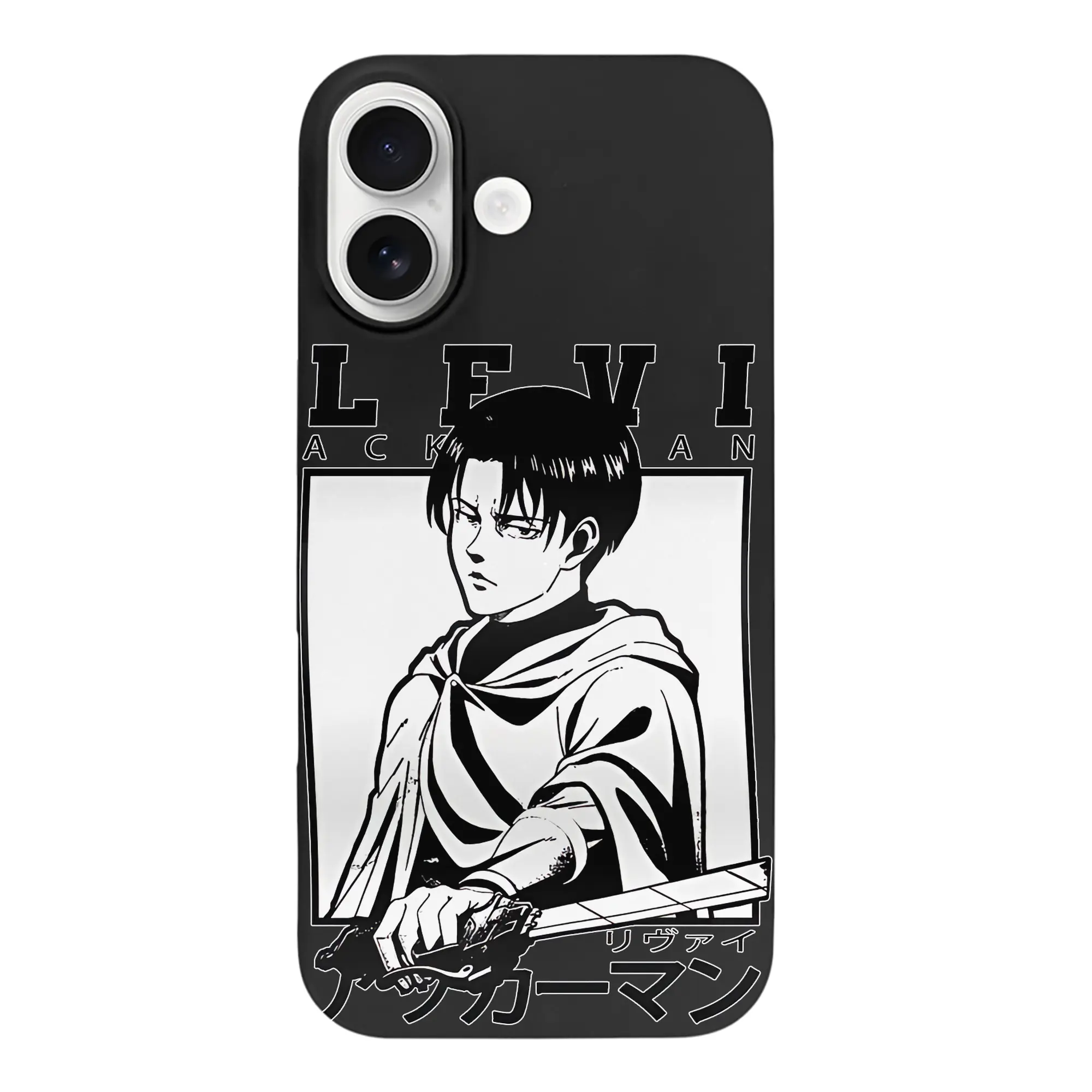 進撃の巨人 グッズ リヴァイ・アッカーマン - iPhone 17 シリーズ シリコンケース 薄型 耐衝撃 指紋防止 ソフトタッチカバー 精密フィット 傷防止 保護ケース iPhone 17/17 Air/17 Pro/17 Pro Max 対応